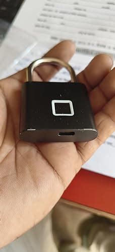 Mishrit Smart Fingerprint Padlock, Ultra Light One Touch Open Lock with ...