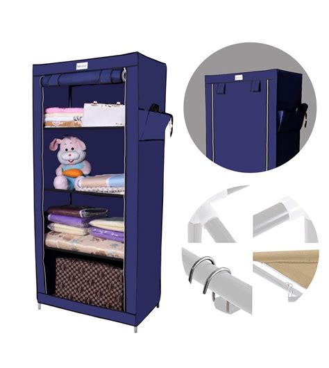 Novatic Metal Frame Single Door Collapsible Wardrobe / Collapsible ...