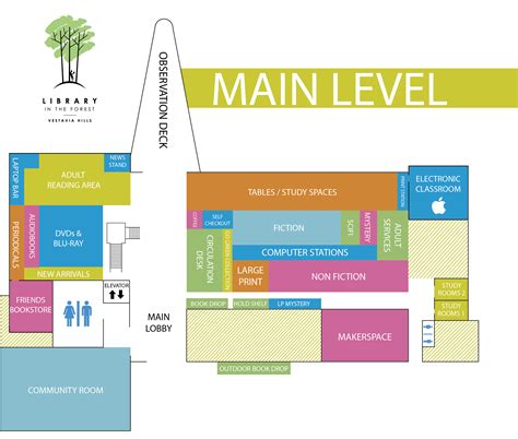 Map of the Library in the Forest | Vestavia Hills Library in the Forest