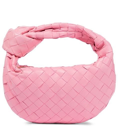 Bottega Veneta Jodie Mini Leather Tote Bag in Pink | Lyst