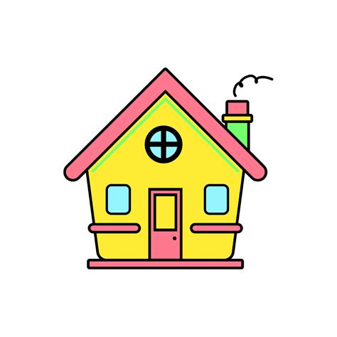 Free Colorful House Clipart Template to Edit Online
