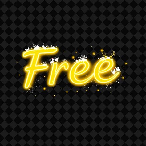 A free free sign on a black background with a free free message ...