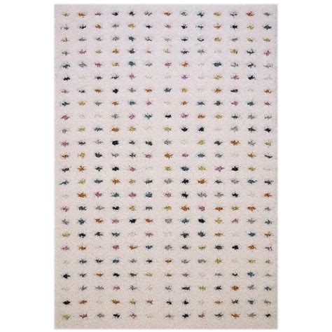 Arianna White Multi Pastel Spot Rug 120cm | Wilko