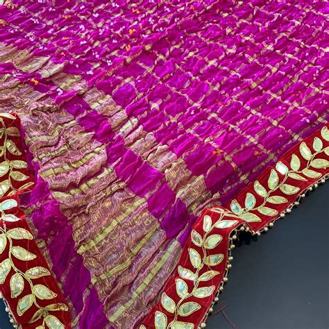 Art silk Gharchola Check Bandhani Dupatta - Various Colours – Phulari