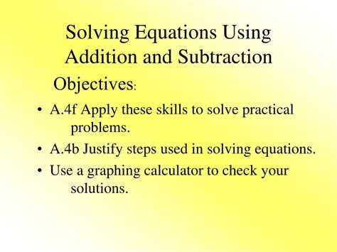 Image result for Solving Equations Using Addition and Subtraction