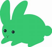 Image result for Blue and Green Cartoon Bunny