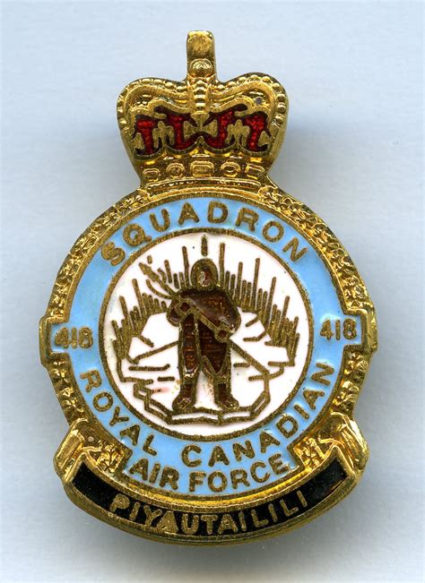 RCAF - 418 Squadron. Once upon a time, in another life, I was a member ...