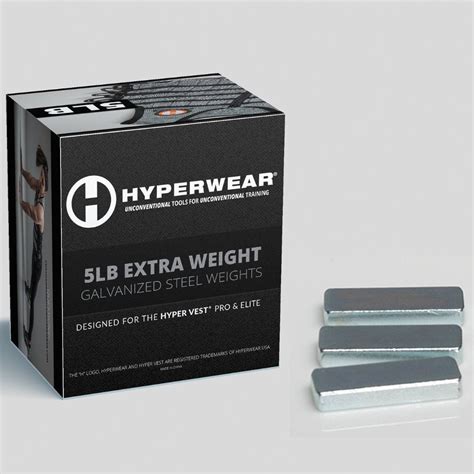 Hyper Vest 5 lbs Weighted Vest Weights for PRO or ELITE Model » Hyperwear