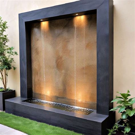 40 Water Feature Ideas: From Ponds to Fountains | Outdoor wall ...