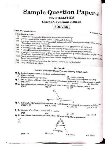 Image result for Math Sample Paper