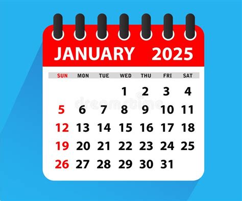 January 2025 Calendar. Week Starts on Sunday. Blank Calendar Template ...