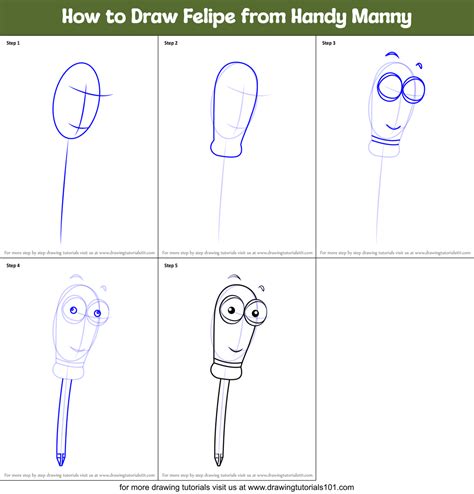 How to Draw Felipe from Handy Manny (Handy Manny) Step by Step ...