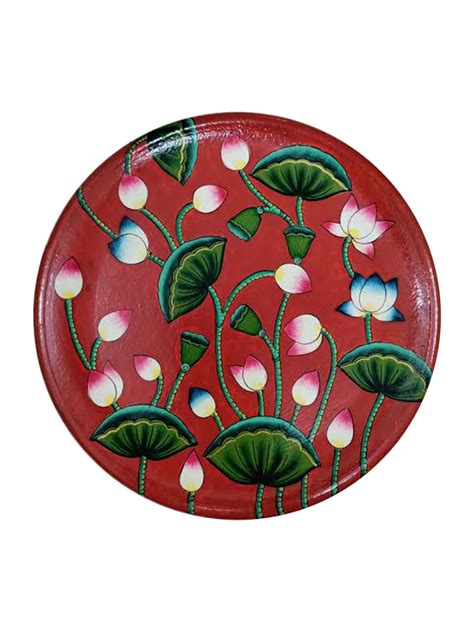 Kamal Talai Plate | Pichwai Painting by Dinesh Soni | MeMeraki