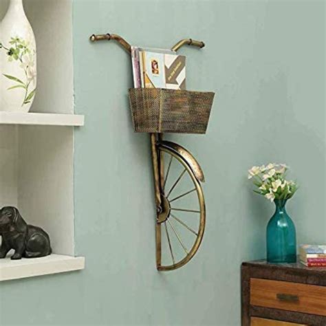 Big Cycle Basket Metal Wall Art for living room (19 x 27 Inches) – Hansart