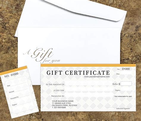IMPACTONLINEPRINTING Custom Gift Certificates For Business - Add Your ...
