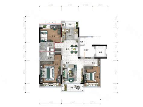 博林天瑞170平米现代风格四居室装修效果-莫川装饰