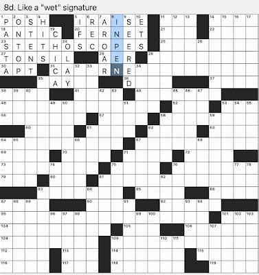 Rex Parker Does the NYT Crossword Puzzle: Bitter Italian digestif / SUN ...