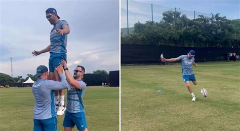 [Watch] England players play rugby, perform dangerous stunt ahead of ...