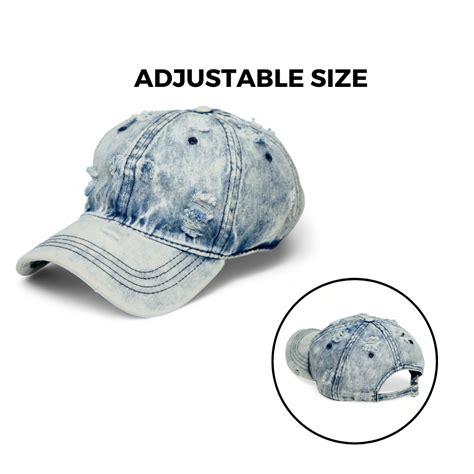 Buy Chokore Distressed Denim Cap (Light Blue) Online