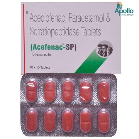 Acefenac SP Tablet | Uses, Side Effects, Price | Apollo Pharmacy