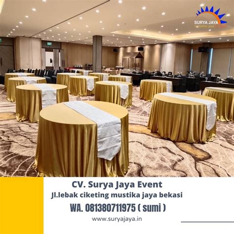 Rental-Meja-Bundar-Cover-Tebar-Gold-Dan-Runner-Putih-Di-Jakarta-28-10 ...