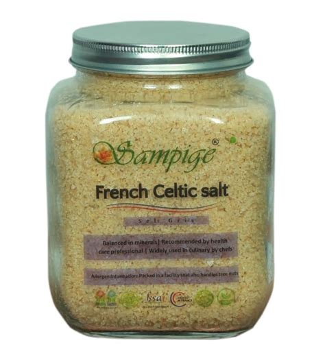 Sampige Celtic Salt - 907g Premium Glass Bottle | Harvested in Brittany ...