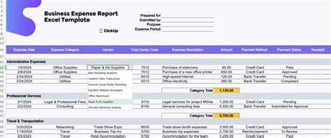 Image result for Excel for Expense Report Programs