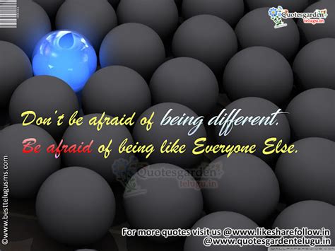 Being different quotes inspirational messages | QUOTES GARDEN TELUGU ...