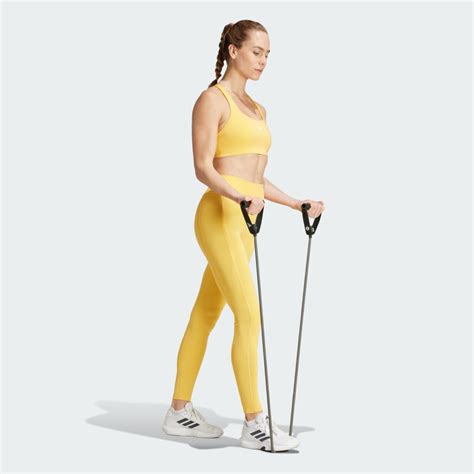 adidas Optime Full-Length Leggings - Yellow | adidas LK