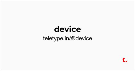 @device — Teletype