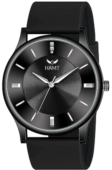 Buy hamt Silicone Strap Round Dial Display Wrist Watch for Men | HT ...