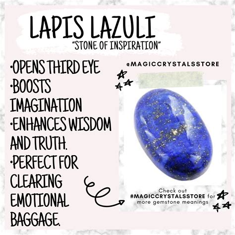 Lapis Lazuli is a stone of communication that can bring truthfulness ...
