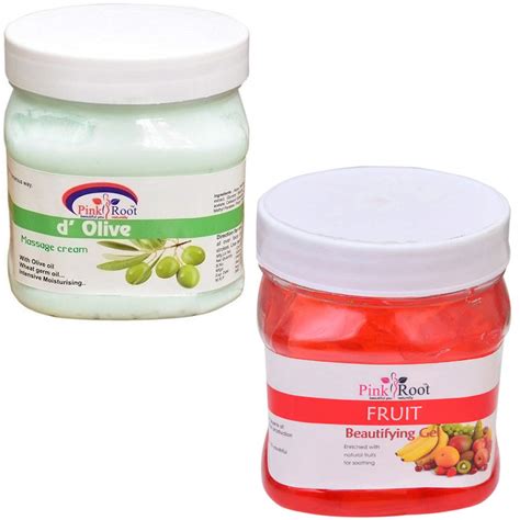 Buy Pink Root D Olive Cream 500gm With Fruit Gel 500gm Online at Low ...