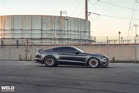 Take a look at Jonathan's 2019 Mustang GT equipped with the all-new WELD Solana Gloss Black Drag ...