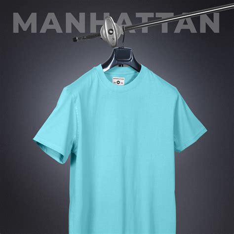 Round Neck Regular Fit T Shirts Unisex Mint Blue – Pitshirts