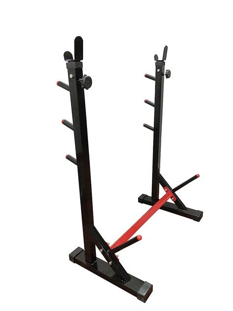 SX FITNESS Multi-Functional Fully Adjustable Squat Stand, Bicep Stand ...