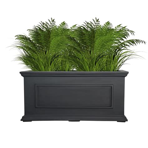 JP PLANTERS 16" Fiberglass Rectangular Planter – Large Indoor & Outdoor ...