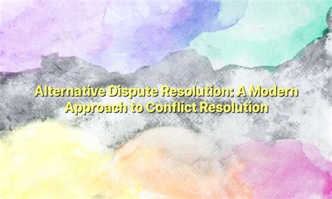 Image result for Alternative Conflict Resolution