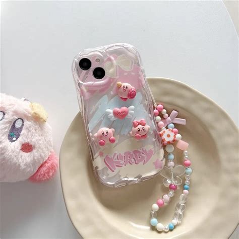 3D Pink Characters Only Phone Soft Case Without Bracelet – ATCASA