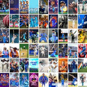 Indian Cricket Legends Poster Set – 54 Iconic Moments & Players Fine ...
