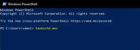 Image result for Task Scheduler PowerShell Command Not File