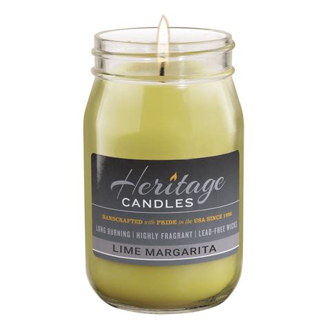 16-oz Canning Jar Candle - Lime Margarita – HeritageCandles