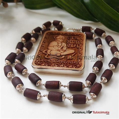Sri Bageshwar Dham Sarkar Sitaram Original Tulsi Mala in Pure Silver