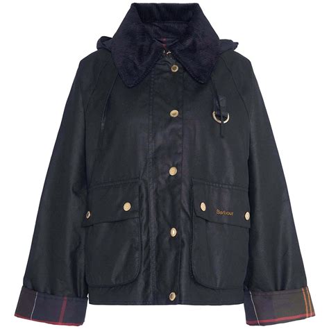 Barbour | Reighton Spey Waxed Jacket | Women | Black/Classic | Flannels