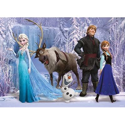 Buy Frozen Anna Elsa Olaf Sven Raindeer Edible Cake Topper Frosting 14 ...
