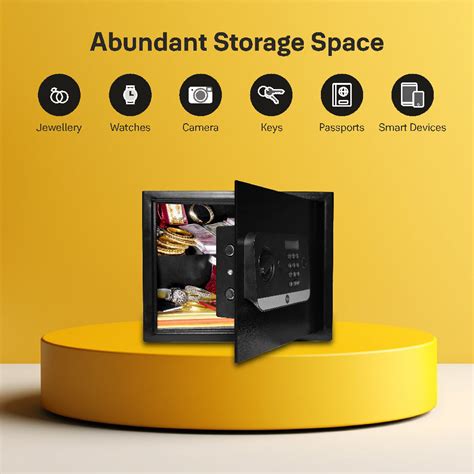 Yale Stellar 250 fingerprint Safe Locker with Keypad 16.7 litre – Yale ...