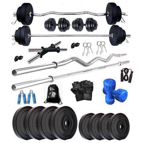 Bodyfit 50 Kg Combo Home Gym Kit Set N Accessories – Sportswing.in