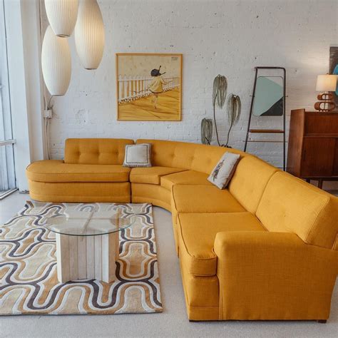 mid century modern yellow