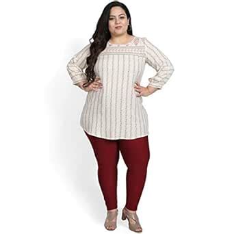 AMYDUS Beige Linear Printed Yoke Top : Amazon.in: Clothing & Accessories