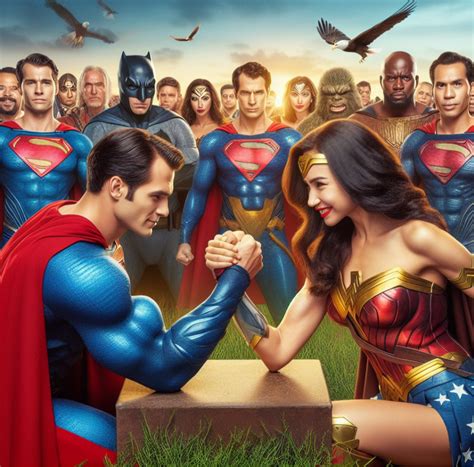 Superman vs Wonder Woman - Arm Wrestling by ivandrago186 on DeviantArt